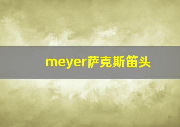 meyer萨克斯笛头