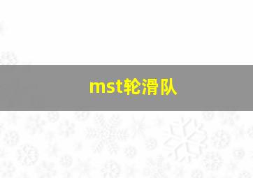 mst轮滑队