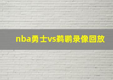 nba勇士vs鹈鹕录像回放