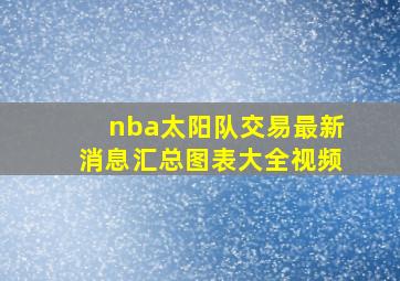 nba太阳队交易最新消息汇总图表大全视频