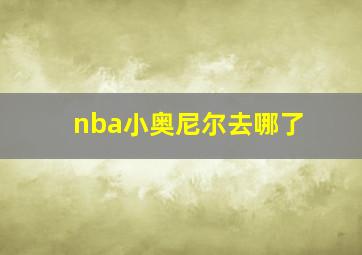 nba小奥尼尔去哪了