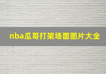 nba瓜哥打架场面图片大全