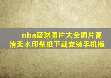 nba篮球图片大全图片高清无水印壁纸下载安装手机版