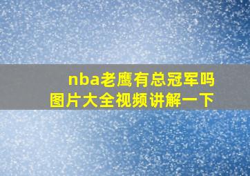 nba老鹰有总冠军吗图片大全视频讲解一下