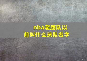 nba老鹰队以前叫什么球队名字