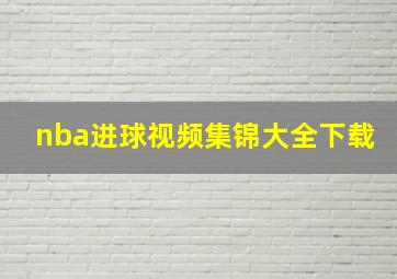 nba进球视频集锦大全下载