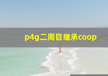 p4g二周目继承coop