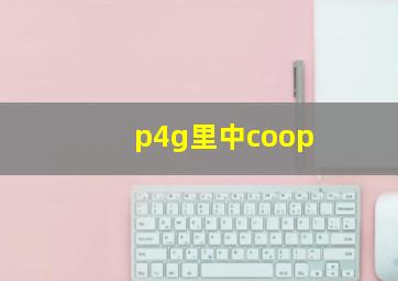 p4g里中coop