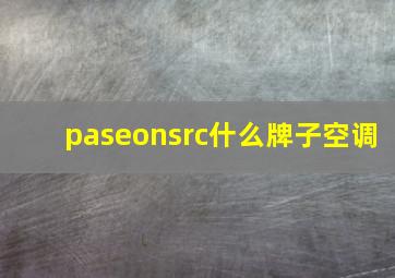 paseonsrc什么牌子空调