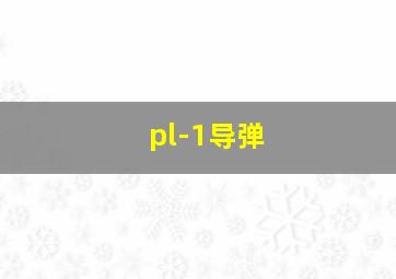 pl-1导弹