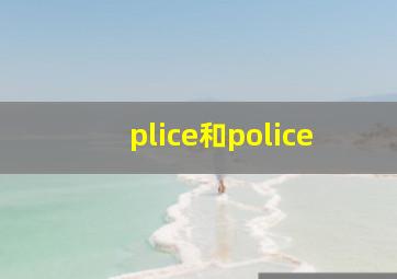 plice和police