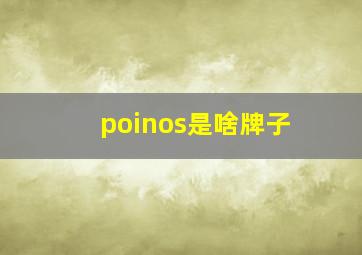 poinos是啥牌子