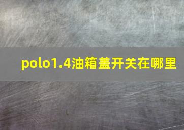 polo1.4油箱盖开关在哪里