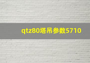 qtz80塔吊参数5710