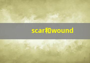 scar和wound