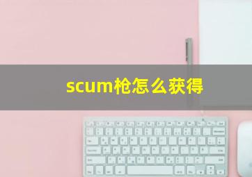 scum枪怎么获得