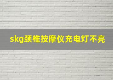 skg颈椎按摩仪充电灯不亮