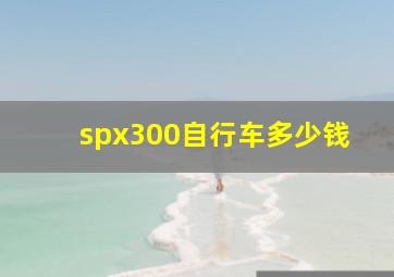 spx300自行车多少钱