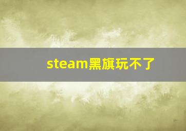 steam黑旗玩不了