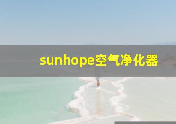 sunhope空气净化器