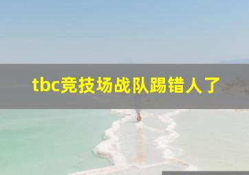 tbc竞技场战队踢错人了