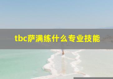 tbc萨满练什么专业技能