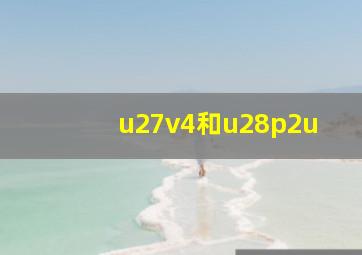 u27v4和u28p2u