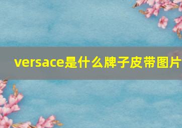 versace是什么牌子皮带图片