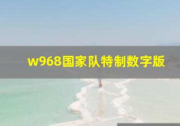 w968国家队特制数字版