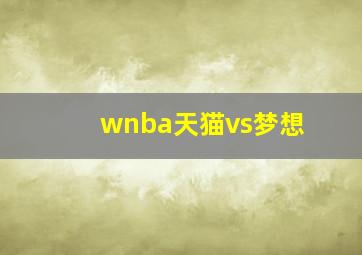 wnba天猫vs梦想