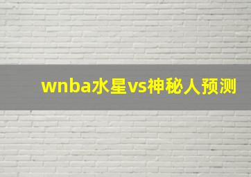 wnba水星vs神秘人预测