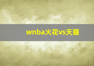 wnba火花vs天猫