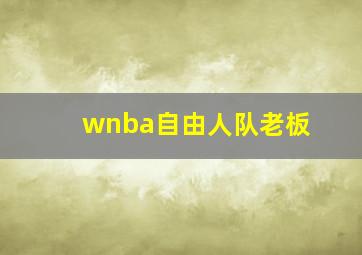 wnba自由人队老板