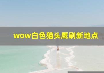 wow白色猫头鹰刷新地点