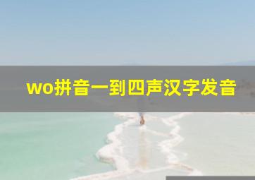 wo拼音一到四声汉字发音