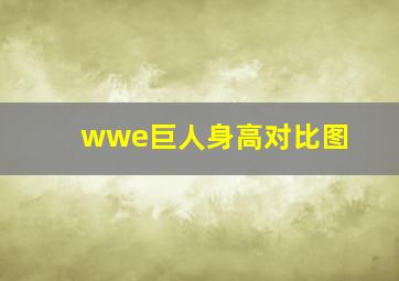 wwe巨人身高对比图