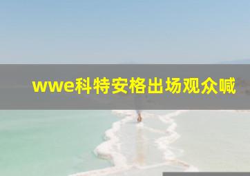 wwe科特安格出场观众喊