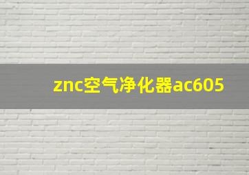 znc空气净化器ac605