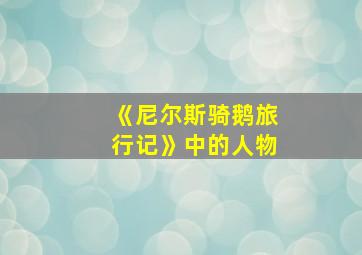 《尼尔斯骑鹅旅行记》中的人物