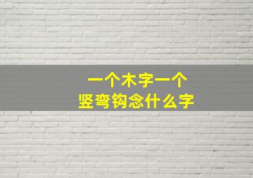 一个木字一个竖弯钩念什么字