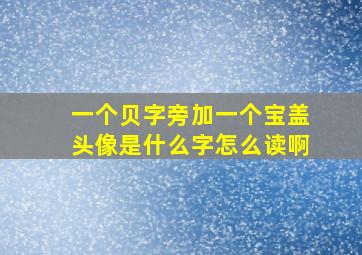 一个贝字旁加一个宝盖头像是什么字怎么读啊