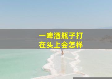 一啤酒瓶子打在头上会怎样