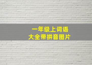 一年级上词语大全带拼音图片