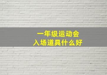 一年级运动会入场道具什么好