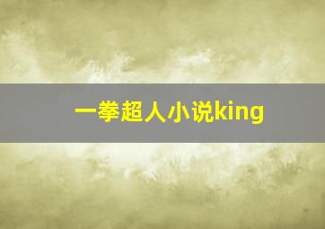 一拳超人小说king