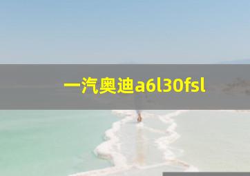 一汽奥迪a6l30fsl