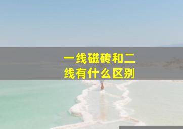 一线磁砖和二线有什么区别