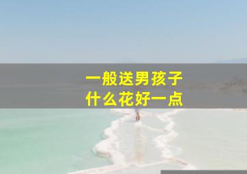 一般送男孩子什么花好一点