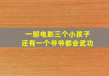 一部电影三个小孩子还有一个爷爷都会武功