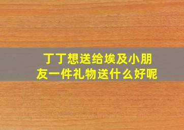 丁丁想送给埃及小朋友一件礼物送什么好呢